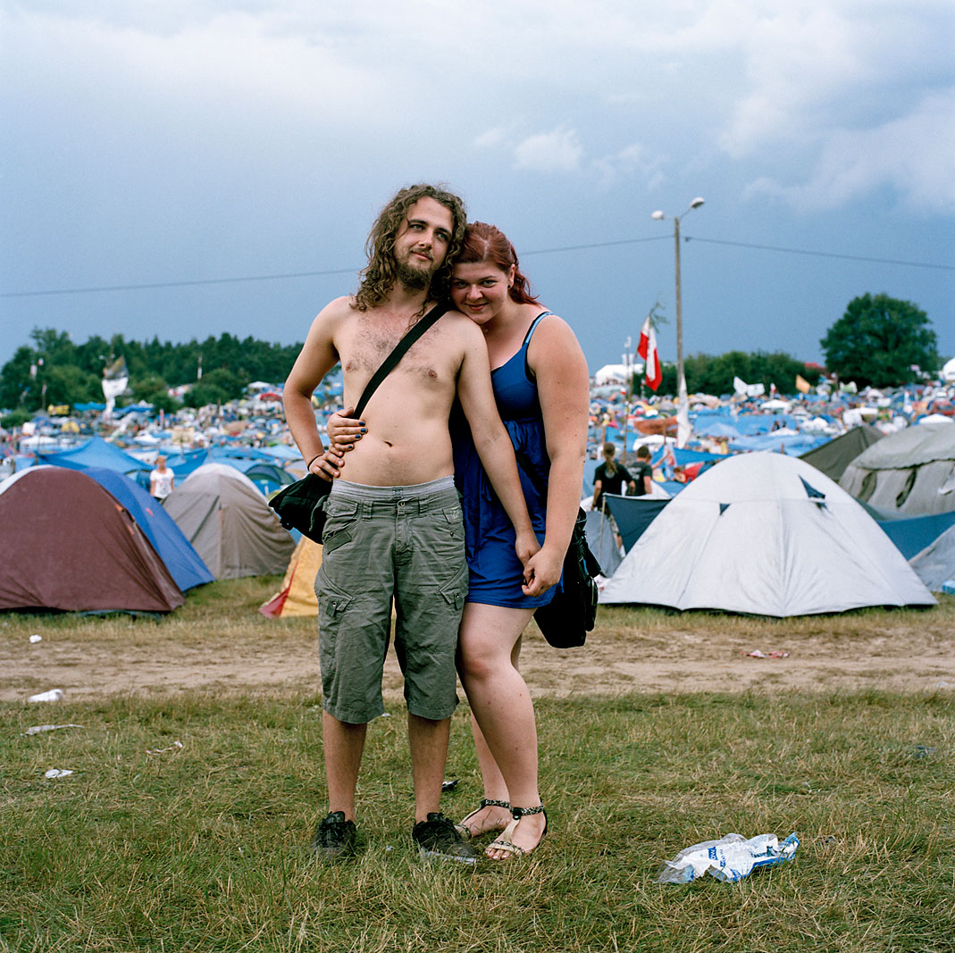 Rock Fans bei einem Rockkonzert